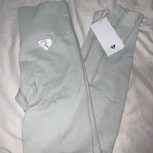 WOMENS BEST GREY POWER SEAMLESS LEGGINGS SZ MEDIUM